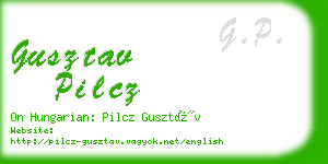 gusztav pilcz business card